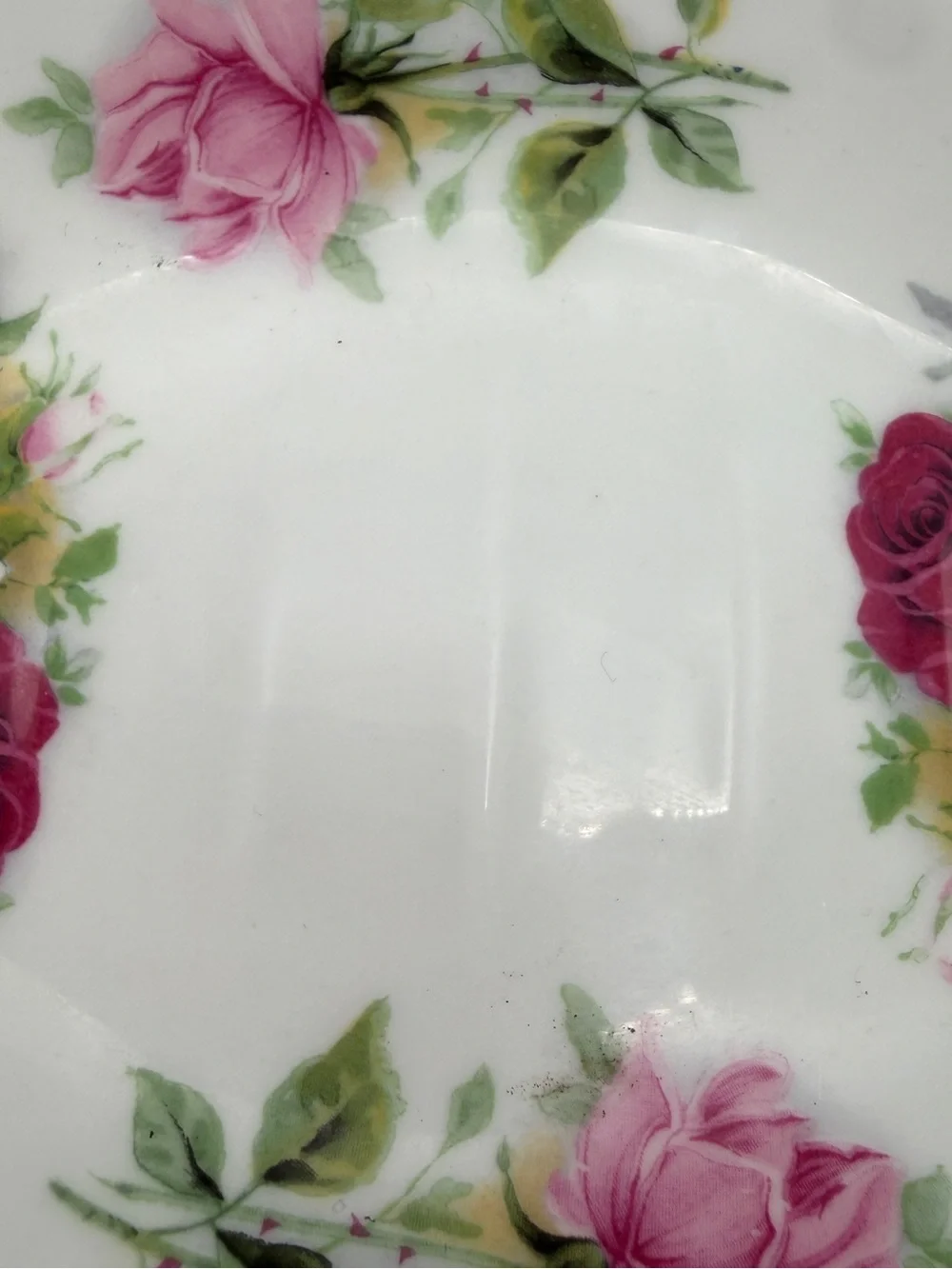 Vintage Crown Staffordshire England Fine Bone China Rose Flower Bath Soap Dish